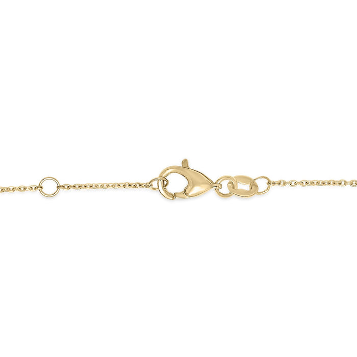 Pulsera de cadena de estaciones de bisel con esmeralda verde y diamantes alternados en oro amarillo de 14K, foto 4