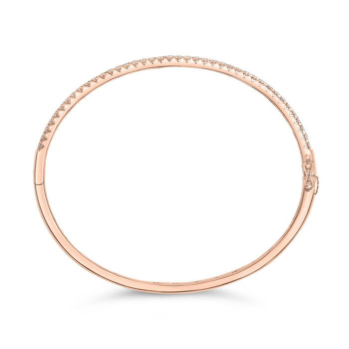 1 Ct. T.W. Half Eternity Diamond Bangle Bracelet in 14K Gold, photo 15