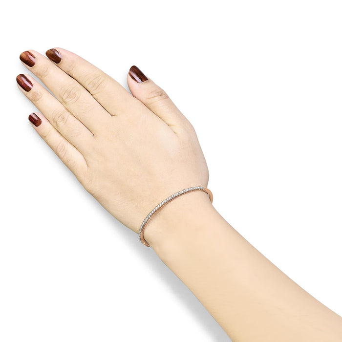 1 Ct. T.W. Half Eternity Diamond Bangle Bracelet in 14K Gold, photo 9