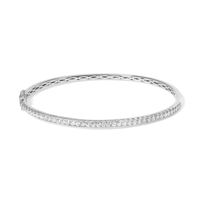 1 Ct. T.W. Half Eternity Diamond Bangle Bracelet in 14K Gold, photo 2