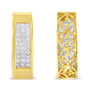 1/2 Ct. T.W. Invisible-Set Princess-Cut Diamond Vertical Bar Block Pendant Necklace in 14K Gold, photo 4