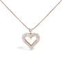 Diamond Heart Pendant Necklace in Sterling Silver, photo 11