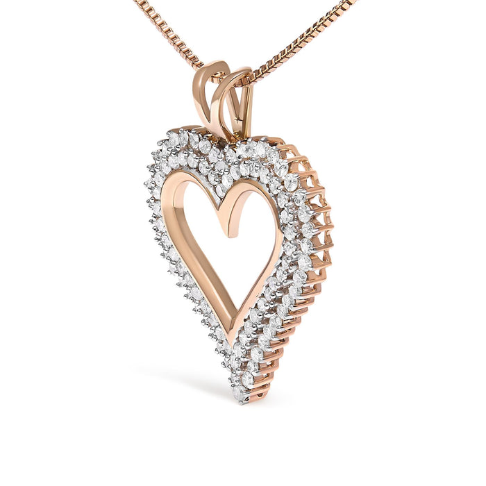 Diamond Heart Pendant Necklace in Sterling Silver, photo 47