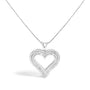 Diamond Heart Pendant Necklace in Sterling Silver, photo 12
