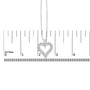 Diamond Heart Pendant Necklace in Sterling Silver, photo 6