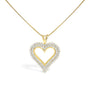 Diamond Heart Pendant Necklace in Sterling Silver, photo 10