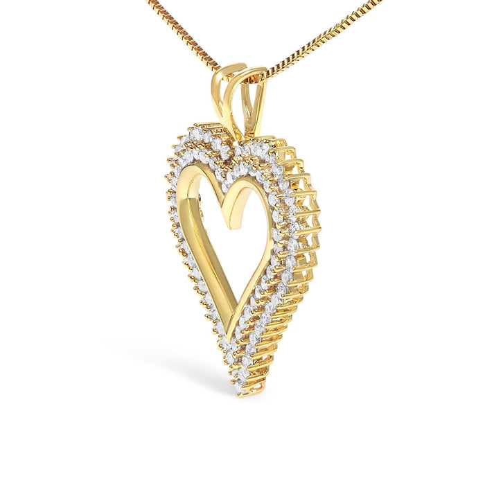 Diamond Heart Pendant Necklace in Sterling Silver, photo 46