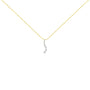 2 Ct. T.W. AGS Certified Baguette and Brilliant Round-Cut Diamond Journey Pendant Necklace in 14K Yellow Gold, photo 2