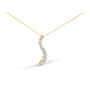 Collar Journey con diamantes de color G-H y pureza I1-I2 de 3 ct. p.t. certificados por AGS en oro amarillo de 14K, foto 1