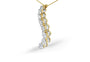 Collar Journey con diamantes de color G-H y pureza I1-I2 de 3 ct. p.t. certificados por AGS en oro amarillo de 14K, foto 5