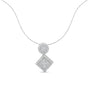 Collar con colgante de diamantes de 1 ct. p.t. en oro blanco de 14K, foto 2
