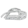 1/4 Ct. T.W. Round-Cut Diamond Ribbon and Heart Accent Pendant Necklace in Sterling Silver, photo 2