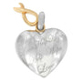 Collar con colgante de corazón en oro amarillo de 10K sobre plata, foto 3
