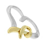 Heart-Shaped Pendant Necklace in Two-Tone Sterling Silver and 14K Yellow Gold, photo 3