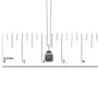 1/2 Ct. T.W. Treated Blue Diamond Block Pendant Necklace in Sterling Silver, photo 5