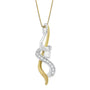 1/5 Ct. T.W. Espira Diamond Intertwined Swirl Pendant Necklace in 10K Two-Tone Gold, photo 1