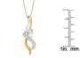 1/5 Ct. T.W. Espira Diamond Intertwined Swirl Pendant Necklace in 10K Two-Tone Gold, photo 5