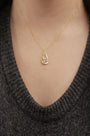1/10 Ct. T.W. Espira Round-Cut Diamond Swirl Pendant Necklace in 10K Two-Tone Gold, photo 3