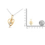 0.03 Ct. T.W. Espira Diamond-Accented Round-Cut Diamond Swirl Open Heart Pendant Necklace in 10K Yellow Gold, photo 7