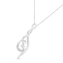1/10 Ct. T.W. Espira Diamond Swirl Pendant Necklace in 10K White Gold, photo 4