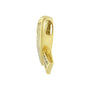 Collar con colgante de lazo de concientización con diamantes blancos en canal de 2 5/8 ct. p.t. en oro amarillo de 14K, foto 4