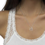 1/6 Ct. T.W. Diamond Mother and Child Heart Pendant Necklace in Sterling Silver, photo 3