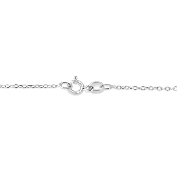 Collar con colgante de corazón calado con amor y detalle de diamante de 1/10 ct. p.t. en plata de ley, foto 2