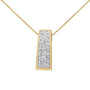 1 1/2 Ct. T.W. Princess-Cut Diamond Greek Column Pendant Necklace in 14K Yellow Gold, photo 3