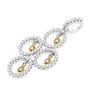 Collar con colgante con diamantes redondos de 2/5 ct. p.t. en oro de dos tonos de 14K, foto 3