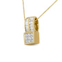 1 1/4 Ct. T.W. Princess and Baguette-Cut Geometric Inspired Diamond Pendant Necklace in 14K Yellow Gold, photo 2
