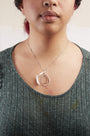 1 Ct. T.W. Round-Cut Diamond Double Burst Pendant Necklace in 14K Two-Tone Gold, photo 3