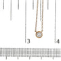 1/3 Ct. T.W. Bezel-Set Diamond Solitaire Pendant Necklace in 14K Rose Gold-Plated Sterling Silver, photo 6