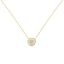 Collar con colgante de corazón con diamantes de 1/2 ct. p.t. en oro amarillo de 10K, foto 2
