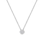 Collar con colgante de racimo floral de garras compartidas con 7 diamantes de 1/4 ct. p.t. en oro blanco de 14K, foto 2