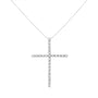Collar con colgante de cruz con diamantes de 2 1/2 ct. p.t. en plata de ley, foto 4