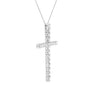4 Ct. T.W. Diamond Cross Pendant with Box Chain Necklace in Sterling Silver, photo 4