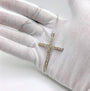 4 Ct. T.W. Diamond Cross Pendant with Box Chain Necklace in Sterling Silver, photo 5