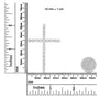 4 Ct. T.W. Diamond Cross Pendant with Box Chain Necklace in Sterling Silver, photo 6