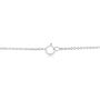 Collar con colgante solitario este-oeste con diamante cultivado en laboratorio de 1/2 ct. p.t. en oro blanco de 14K, foto 5