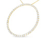 Collar con colgante de aro circular con diamantes de 4 ct. p.t. en plata de ley bañada en oro amarillo de 10K, foto 2