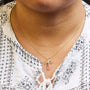 Diamond Accent Cross Ribbon Pendant Necklace in Sterling Silver, photo 6