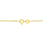 Collar con colgante solitario milgrain con diamante de talla brillante en plata de ley bañada en oro amarillo de 14K, foto 22