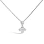 1/5 Ct. T.W. Diamond Geometric Design Pendant Necklace in 10K White Gold, photo 1