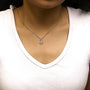 1/5 Ct. T.W. Diamond Geometric Design Pendant Necklace in 10K White Gold, photo 3