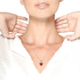 1 Ct. T.W. IGI Certified Martini Set Lab-Grown Pink Heart Diamond Solitaire Pendant Necklace in 14K White Gold, photo 3