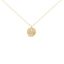 Diamond Accent Crescent Moon Pendant Necklace in 10K Yellow Gold, photo 1