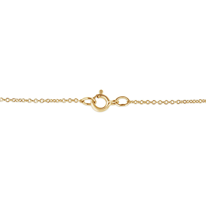 Collar con cruz de filigrana y diamantes champán de 1/4 ct. p.t. en plata de ley con baño flash de oro amarillo de 10K, foto 4