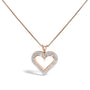 Diamond Heart Pendant Necklace in Sterling Silver, photo 7