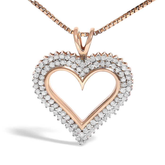 Diamond Heart Pendant Necklace in Sterling Silver, photo 19