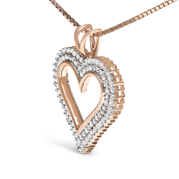 Diamond Heart Pendant Necklace in Sterling Silver, photo 43